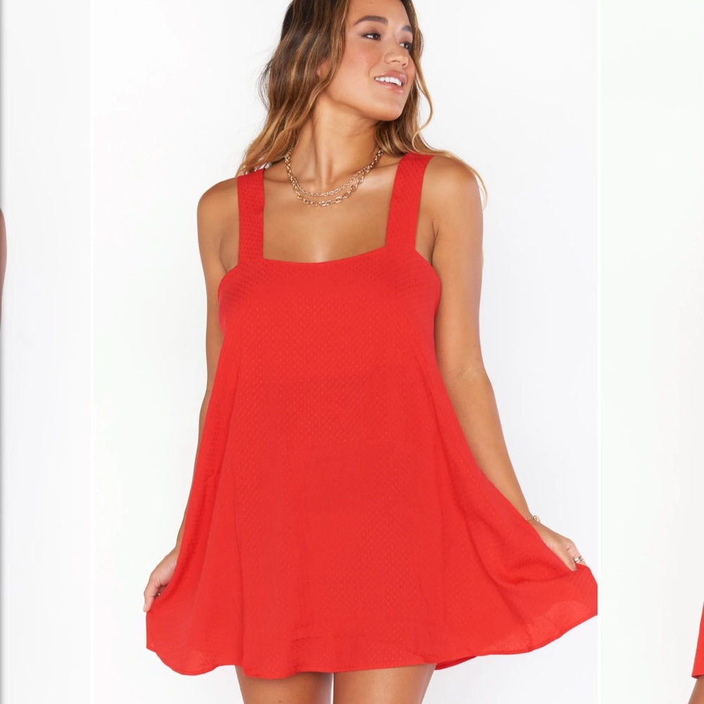 Show Me Your Mumu Ambres Mini Dress in Red